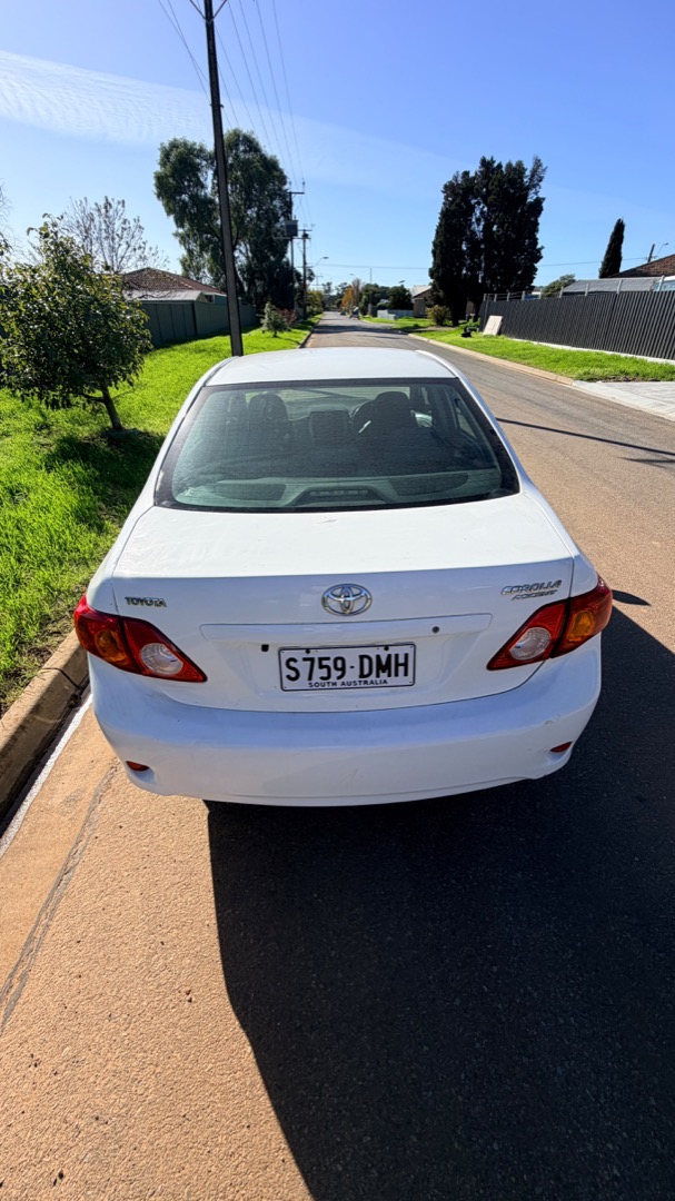 2008 Toyota Corolla Ascent — rear