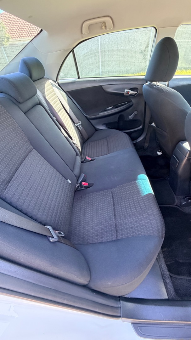 2008 Toyota Corolla Ascent — rear seats